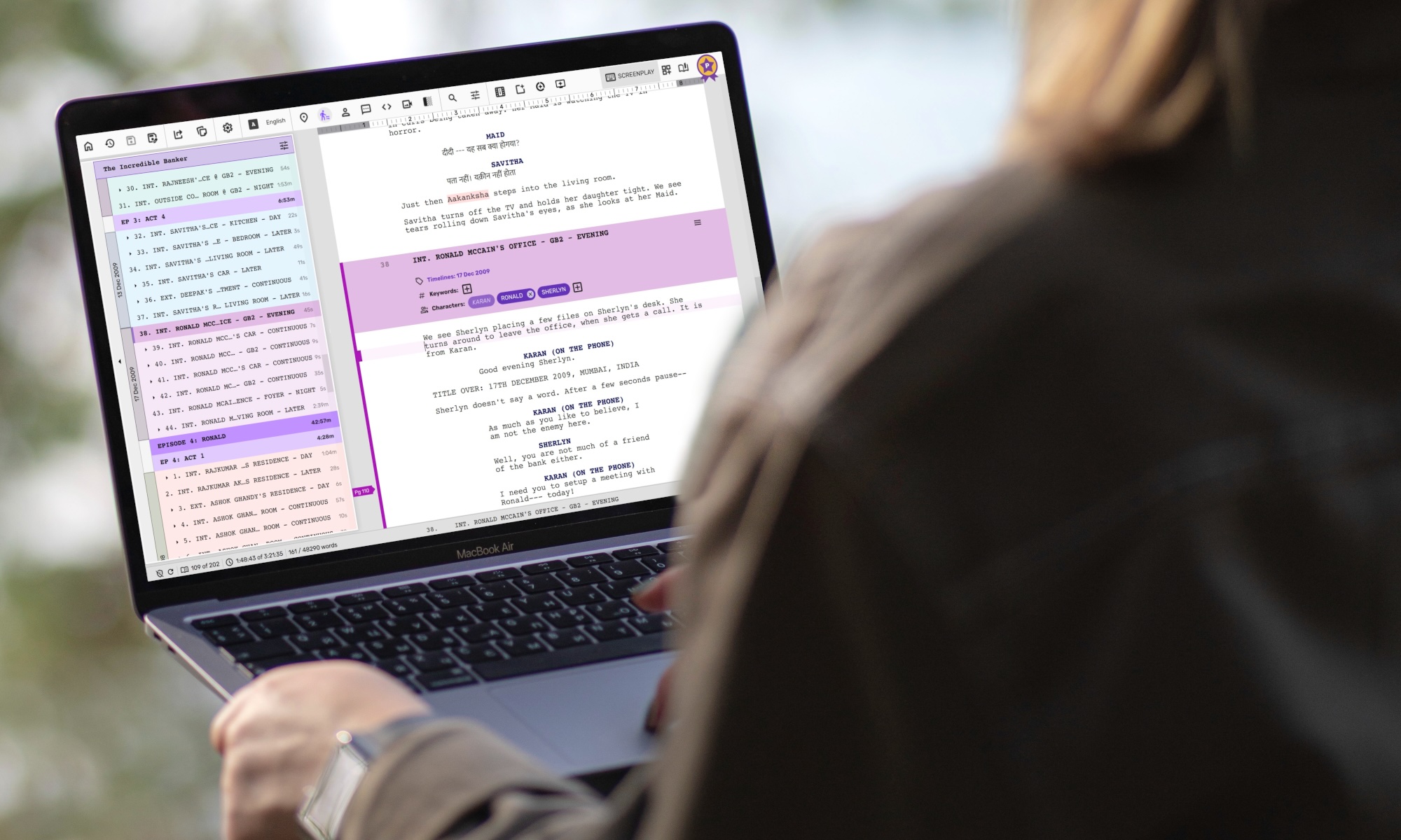 Person with laptop